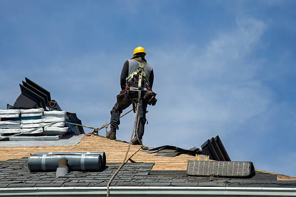 Professional Flat Roof Repair technician working in Racine, WI